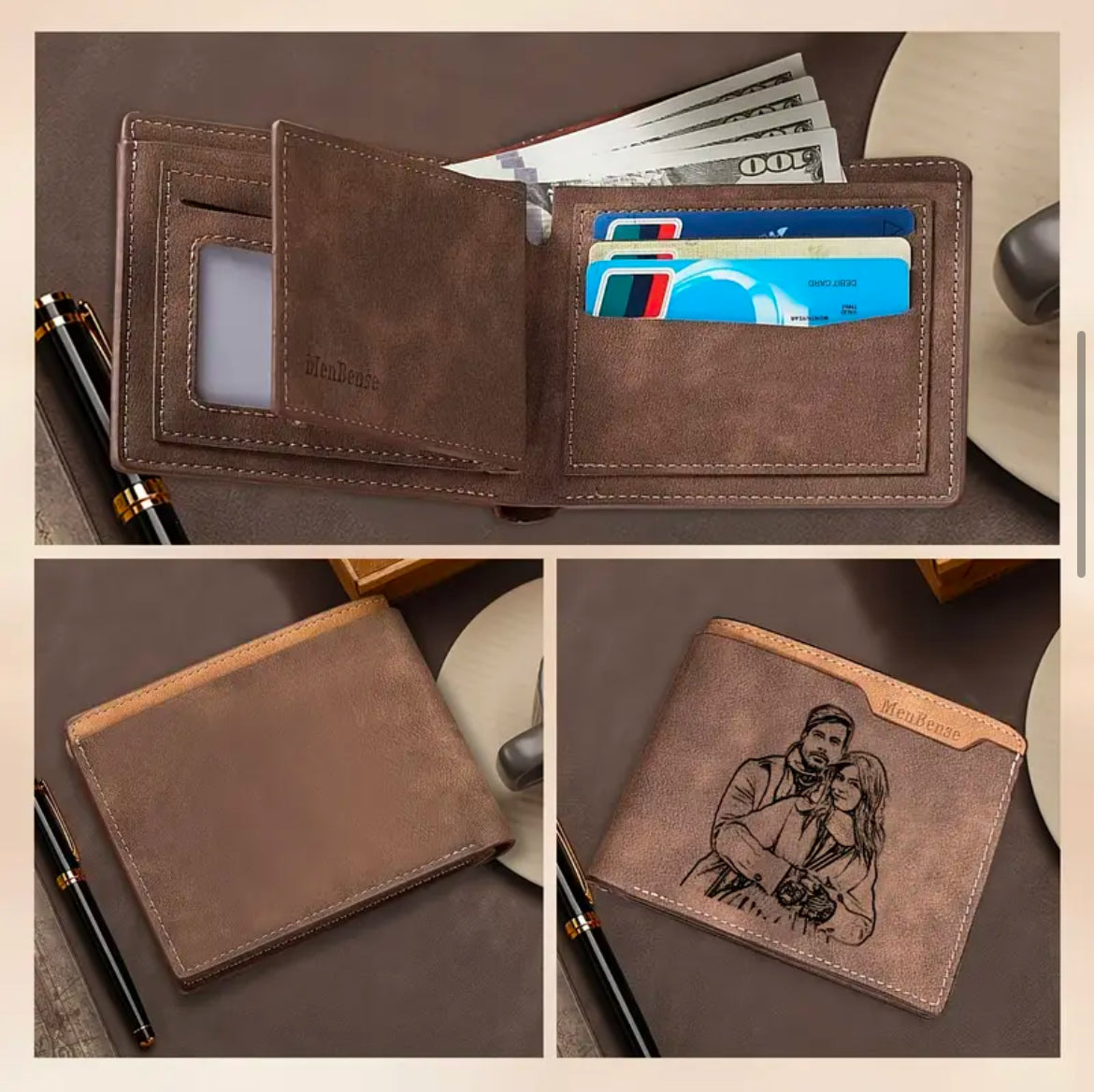 Cartera personalizada para él